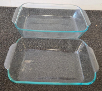 Pyrex Glass Baking Dish Set, 5 Sizes With Lids, 2qt 8x8in, Easy Grab Handles, Stackable - 2