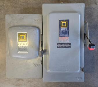 Square D 100A Safety Switches, 600V & 240V, Heavy/General Duty, Surface Mount