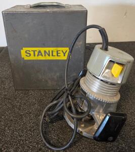 Stanley Model 04 Electric Wood Router, 9.0A, 26,000 RPM, Fixed Base, Includes Metal Case Tested And Functioning
