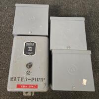 Square D 220V 3-Phase Water Pump Control Panel With 3 AW Enclosure Boxes