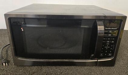 Hamilton Beach P11043ALH-WTB1 1.1 Cu. Ft. 1000W Countertop Microwave, Digital, Black, Oct 2021 (R)