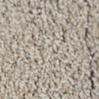 Large Beige Textured Cut Pile Carpet Remnant, Section, Polyester/Nylon - 4