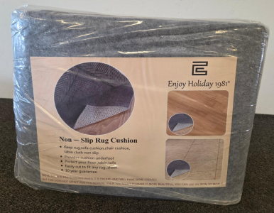 Enjoy Holiday 1981 Non-Slip Rug Pad 8x10 ft, Felt & Rubber, Cushioned, Rectangular, Gray