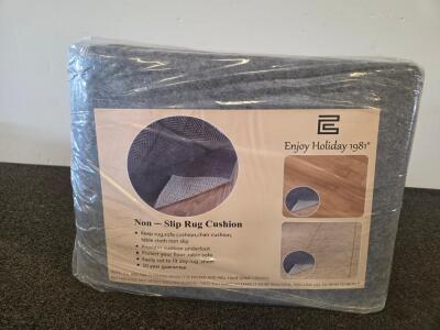 Enjoy Holiday 1981 Non-Slip Rug Pad 5'x8' Gray Felt, Cushioned, Floor Protection