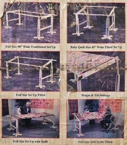 Frank A. Edmunds American Legacy Full Size Quilt Frame 5560-G, Adjustable 24"x45" to 24"x90" (O)