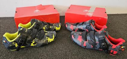 Santic Road Cycling Shoes, Size 45 Euro (US 11), Camouflage, 3-Bolt Cleat Compatible