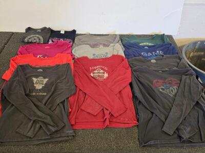 12 Life Is Good Graphic Long Sleeve T-Shirts Lot, Assorted Colors, Women&rsquo;s/Unisex, Cotton