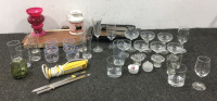 Assorted Glassware and More