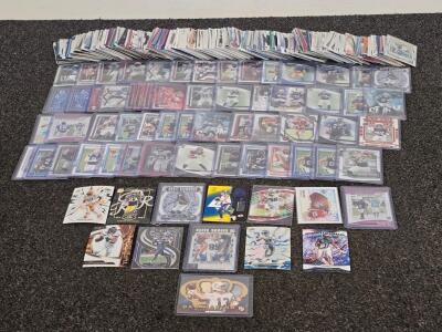 Large Panini & Donruss Football Card Lot&mdash;2021-2023, Rookies/Inserts, Marino, Hutchinson