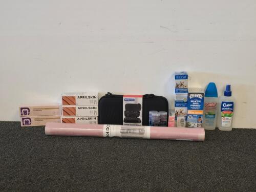 Mixed Lot Aprilskin, Cutter, Sovereign Silver, Toothpaste, Storage Case, Pet & Beauty Products