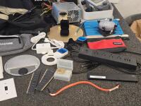 Large Assorted Electronics & Computer Parts Lot + 1970 Thompson for Sheriff Campaign Poster - 3