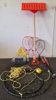 Louisville Slugger & Easton Bats, Badminton Rackets, Crab Rings, Snow Shovel, Toolbox Lot