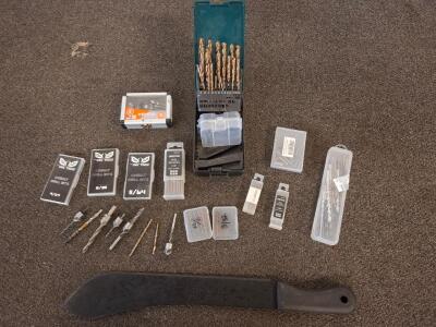 Owl Tools & UBESTHS Cobalt Drill Bits Sets, Kendo Countersinks, Storage Cases, And Machete