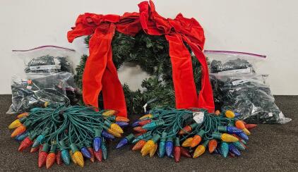 Holiday LED Light Set w/ 2,300 Bulbs, Multi-Color, Green/Warm White Mini-Lights, Garlands, Wreaths