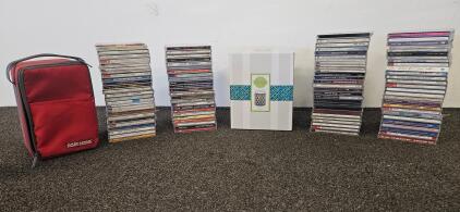 Large Assorted Music CD Collection ~100 Discs, Scentsy Revere Warmer (tested, works, like-new) & Case Logic Carrier Included