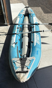 Driftsun Voyager Inflatable Tandem Kayak, 10ft, 450lb Capacity, Includes Paddles & Pump