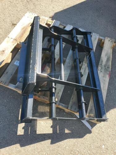 Skid Steer Land Leveler Grader Attachment, 48-60" Width, Heavy-Duty Steel, Universal Mount