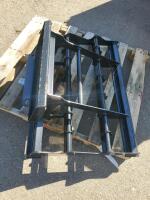 Skid Steer Land Leveler Grader Attachment, 48-60" Width, Heavy-Duty Steel, Universal Mount