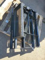 Skid Steer Land Leveler Grader Attachment, 48-60" Width, Heavy-Duty Steel, Universal Mount - 3