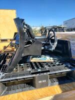 Hydraulic Snow Plow Attachment, Universal Skid Steer Mount, Full-Trip Blade, Steel Construction - 2