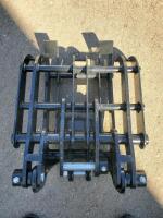 Manual Pin-on Excavator Thumb Attachment, 18" Wide, 24" Long, Fits 4-6 Ton Machines, 4 Tines - 2