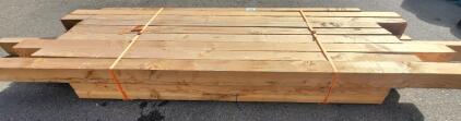 4x6 Structural Lumber Beams, Approx. 12-16 ft Length, 13 Pieces, Untreated Softwood