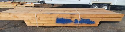 10 Douglas Fir/Pine 6x6x16 Foot Beams, Untreated, Approx. 480 Board Feet