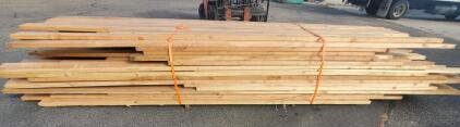 Lot of 40 Reclaimed 2x6x12' Dimensional Lumber Boards &ndash; Untreated, Outdoor-Stored, Marked "15"