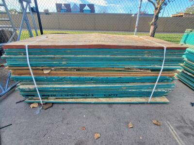 Tongue-and-Groove OSB Subfloor Panels, 4'x8'x3/4", Edge-Sealed, Approx. 36 Sheets, Palletized