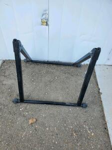 Collapsible Steel Stand/Rack with Adjustable Dimensions and Locking Mechanism