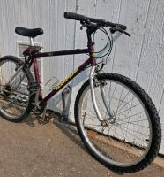 SCORPION Rigid Mountain Bike, 18-Speed, 26" Wheels, Maroon/Silver - 2