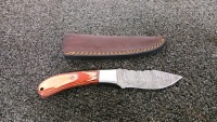 8" Damascus Knife with Sheath