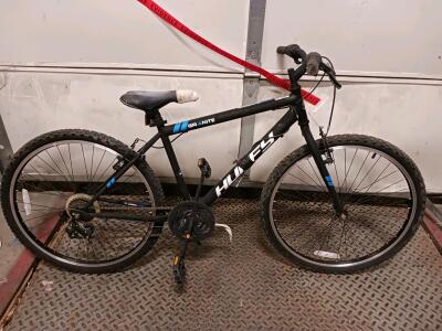 Huffy Granite 18-Speed Mountain Bike, 26" Wheels, Steel Frame, V-Brakes, Black/Blue