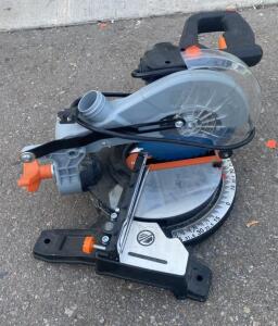 7-1/4" Single Bevel Compound Miter Saw, Corded, Dust Port, Fixed Fence, Blade Guard- Powers On