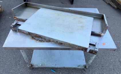 Stainless Steel Utility/Prep Table, 48" x 24", with Undershelf and Additional Components