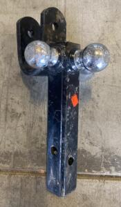 Triple Ball Trailer Hitch, 2" Receiver, 1-7/8"/2"/2-5/16" Balls, 10,000 lb Capacity, Steel
