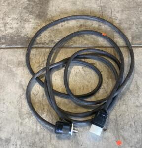 30A 125/250V Generator Extension Cord, NEMA L14-30P to L14-30R, 25 ft Heavy Duty Black