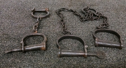 Antique Iron Shackles