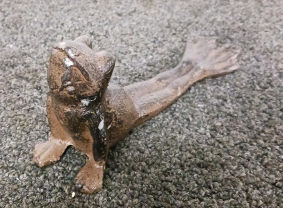 Antique Cast-Iron Frog Door Stop