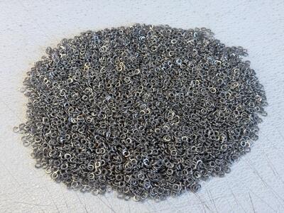 Bulk Steel Split Lock Washers &ndash; Approx. #6 Size, Zinc or Plain Finish, ~2,000 Pieces, Loose Hardware