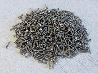 Hex Socket Cap Screws Stainless Steel, M3-M4 x 12-16mm, Allen Drive, 200+ pcs