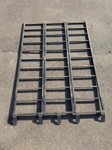 Steel Loading Ramps, 72" x 9", 500 lb Capacity Each, Set of 3
