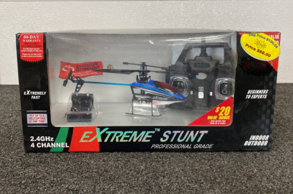 Extreme Stunt 4 Channel Indoor And Outdoor Remote Control Helicopter