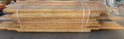 Large Lot of Mixed Dimensional Lumber &ndash; Pine/Fir, 8&ndash;12ft Lengths, 40 Pieces, S4S