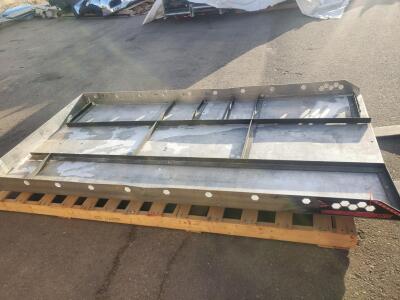 Truckslide XZR 8ft Galvanized Steel Truck Flatbed, 2,000 lb Capacity, Hex Rail Edges