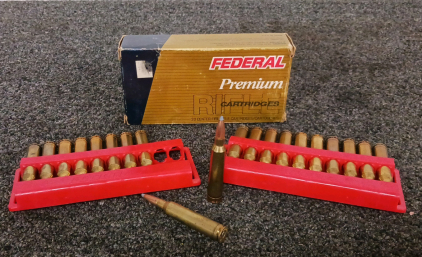 Box of Federal 7mm Rem. Magnum Ammo