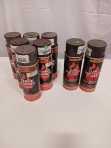 Stove Bright High-Temperature Spray Paint, 12 oz Cans, New Bronze & Sienna Colors, 8-Pack