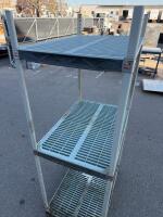 Steel Grated Industrial Shelving Rack 72"x48"x24", 3 Adjustable Shelves, 800 lb Per Shelf Capacity - 3