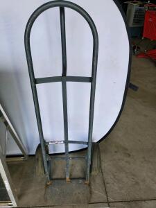 Steel Hand Truck Dolly, Loop Handle, Pneumatic Wheels, 600 lb Capacity