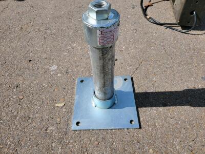 Standon S89 Flanged Adjustable Pipe Support, 2" Pipe, Galvanized Steel